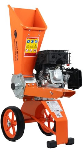 Forest Master FM6DD-ADJ 6hp Petrol Wood Chipper with Spare Blades & Oil – Rotatable Hopper, Direct Drive, Compact & Portable – Chips up to 50mm (2) – Enhanced Anti-Blocking System