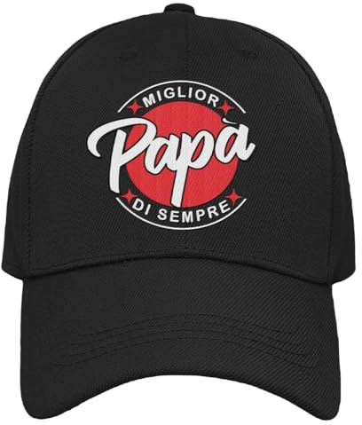 Vulfire Cappello papà Uomo - Miglior papà di Sempre - Regalo Festa del papà Compleanno Originale Idee Regali per Lui per Natale Taglia Unica con Visiera Miglior Nonno di Sempre