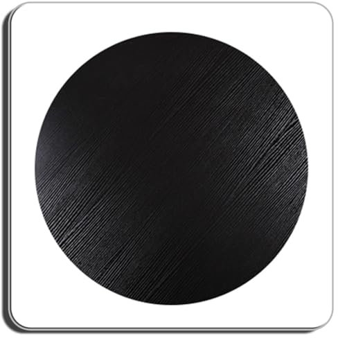 Plateau tournant de 50 cm pour table de salle à manger - Plateau de service rotatif en bois noir lisse et silencieux - Facile à partager des aliments - Idéal pour les fêtes et les rassemblements