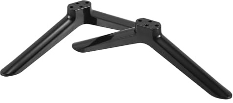 Dranvosk Universal TV Stand Legs for 40Inch TVs | 2PCS Replacement TV Feet with Screws | Easy Install Plastic Mounting Brackets,Black Tabletop Base Stand(Check Holes Fit)