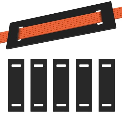 6 Stück Gummi Kantenschutz, Gummi Kantenschoner für Zurrgurte bis 54mm Breite 305 x 95 x 5mm, Ladungssicherung Setzurrgurte