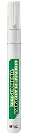 Penna per vernice auto - Riparazione di vernice per targa 20ML che sbiadisce - Tramite registrazione | Rimozione dei graffi | Riparazioni di vernice auto 2 in 1 con pennello e penna per finitura