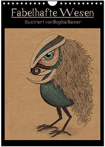Fabelhafte Wesen/Geburtstagskalender (Wandkalender 2026 DIN A4 hoch), CALVENDO Monatskalender