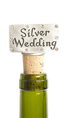 Silver Wedding Bottle Stopper