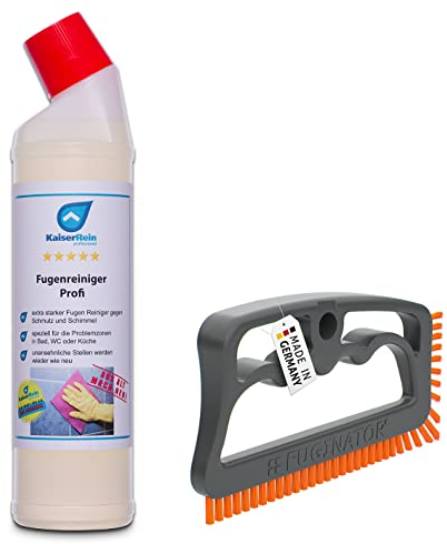 KaiserRein Fugenreiniger flüssig 750 ml Grund-Reiniger befreit verkalkte und mit Fett, Öl oder Schmutz zugesetzte Fugen in Bad, Küche, Duschkabinen & Badewannen Grund-Reiniger