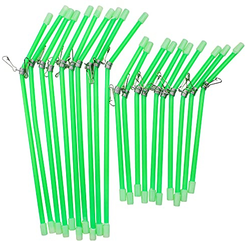 milaosk 20 Stück Anti Tangle Abstandshalter Fishing Anti-Tangle Boom | Antitengel mit Wirbel Gebogen Angeln Zubehör Futterkorbhalter Abstandshalter Röhrchen Für Karpfen-Angeln (15cm and 22cm)