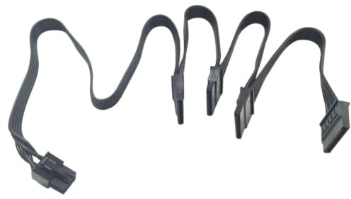 JINTAI PCIE Cavo di Alimentazione Modulare 6 Pin A 1 Maschio A 4 SATA Driver Adattatore di Ricambio per Corsair RM850 RM1000 PCIE | RM1000 cavo alimentazione modulare