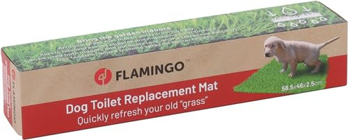 Flamingo ERSATZ Kunstrasen FÜR HAUSTIERTOILETTE PELOU GRÜN 57,5x46x2,5CM