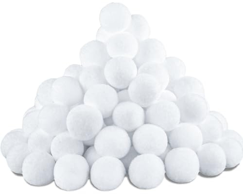 40 Stück Künstliche Schneebälle Weiß für Kinder Erwachsene Indoor Schneebälle Weihnachten Schneball 7CM Schneebälle zum Basteln Weiche Plüsch Schneebälle Plüschbälle für Winter Weihnachtsdekoration A