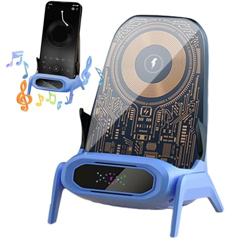 usefulbeauty Cargador rápido para Silla, Cargador inalámbrico para Silla | Soporte de Cargador inalámbrico rápido | Cargador inalámbrico 3 en 1, Soporte para teléfono, Cargador inalámbrico magnético