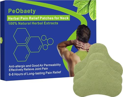 Pain Reliefe Patch, 60 Stück Schmerzlinderung Patch Wärmepflaster, Kräuter Rücke Nackenschmerz Pflaster, Schnell wirkende, langanhaltende natürliche Schmerzlinderung Für Rücken Nacken und Schulter