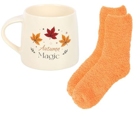 Ensemble tasse et chaussettes magiques d'automne
