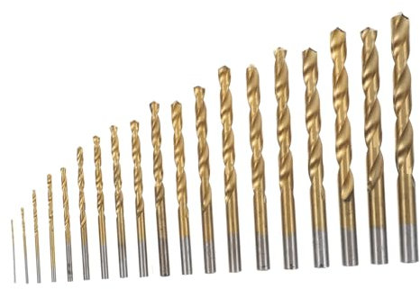 Operitacx 19piezas Brocas De De Alta Kit De Brocas Para Perforación De Metal Diseño Compacto