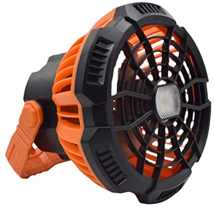 MUCKLILY Ventilatore da USB Ricaricabile con Luce LED Ventilatore Portatile Rotante per Accessorio per Attività Outdoor e Illuminazione Notturna