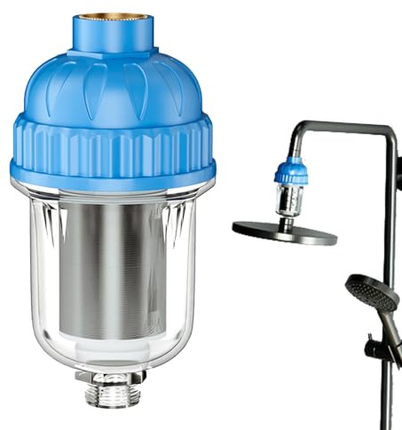 Filtro per sedimenti d'acqua – Filtro centrifuga, pre filtro per tutta la casa, da 1/2 pollici con rete in acciaio inossidabile 316, pre-filtrazione per cucina, rubinetto, pozzo o uso di