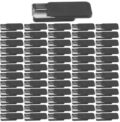 Yulokdwi Botes Pequeños | Cajas Rectangulares Pequeñas De Metal | Botes Portátiles Para Té Con Tapa Deslizante, Juego de 60 Recipientes Multiusos Para Dulces Joyería Manualidades Y Actividades Al Aire