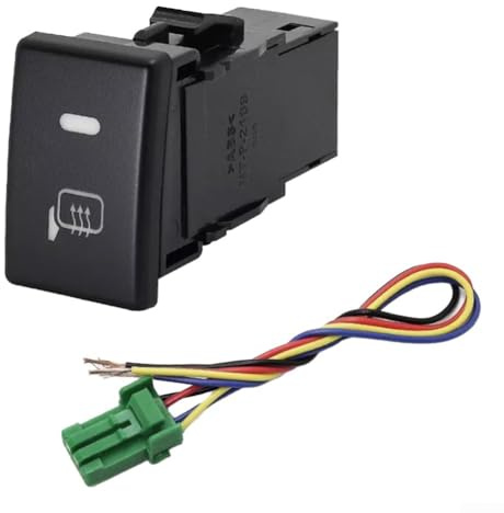 Für Isuzu DMAX MU X für Colorado kompatible LED-Instrumentententafel-Kontrollschalter Taste 12 V DC ABS PVC Armaturenbrett Ersatz (Seitenspiegelheizung)