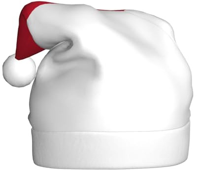 KLJnmbb Weihnachtsmütze für Erwachsene, Motiv: Flagge von Monaco, festliche Kostüme, Besatz, Weihnachtsmannmütze für Weihnachten, Urlaub, Party, Ball