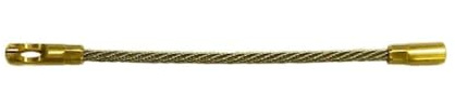 Testa flessibile in acciaio inox, per sonde tiracavi diametro 3 4 5 mm, filettatura passo M4, per sonda in nylon, fibra di vetro, perlon, professionale, alta qualità