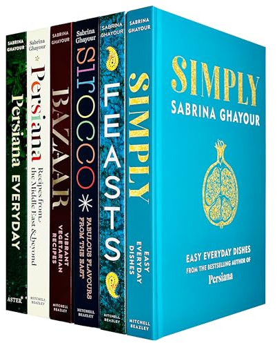 Sabrina Ghayour 6 Books Collection Set (Bazaar, Sirocco, Feasts, Persiana, Simply & Persiana Everyday)