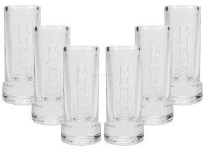 Moskovskaya Shotglas Glas Gläser Set - 6x Shotgläser 2cl geeicht