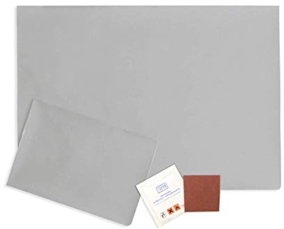 TOPPA Patches Reparaturflicken Selbstklebendes Planenreparatur Pflaster Set (43x31cm) (Silber)