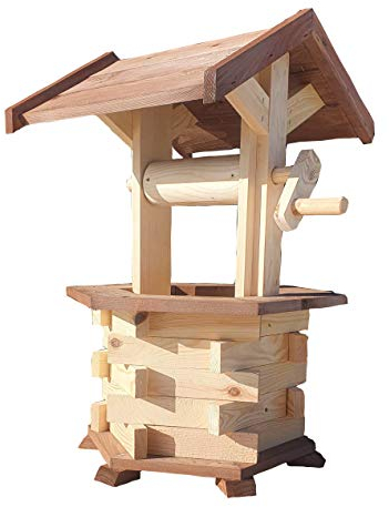Fuente de madera para jardín (76 cm)