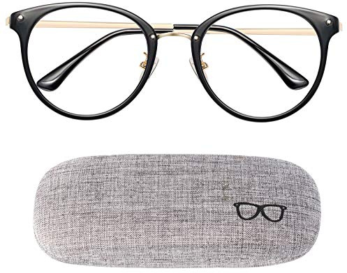 Occhiali Anti Luce Blu,Occhiali da Lettura,Clear Lens Retro Blue Light Blocking Glasses, Occhiali Antiaffaticamento,Occhiali Antiriflesso Anti Filtro Luce Blu Per UV PC Gaming Computer Uomo Donna