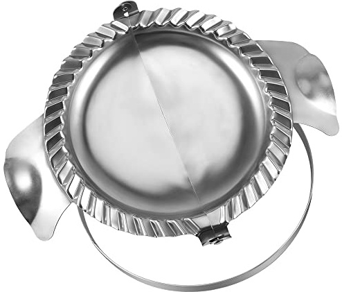 PAMISO Extra Large Empanada Maker - 7 inch Seal with Dough Cutter Circle, Stainless Steel Press, Pastry Tools, Pocket Pie Maker