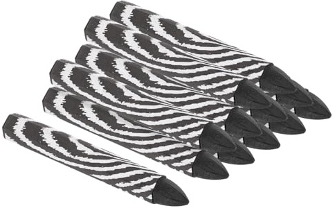 PATIKIL Lumber Marking Crayons, 12 Pack 4x0.55 Hex Wax Tire Marker Drawing Crayons for Wood, Glass, Ceramics, Cartons, Cloth, Stone, Black