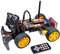 Adeept Smart Car Kit for ESP32-WROVER(Compatible with Arduino IDE), Line Tracking, Obstacle Avoidance, OLED Display, Ultrasonic Sensor, ESP32-CAM Video Transmission, Remote Control, DIY STEM Education