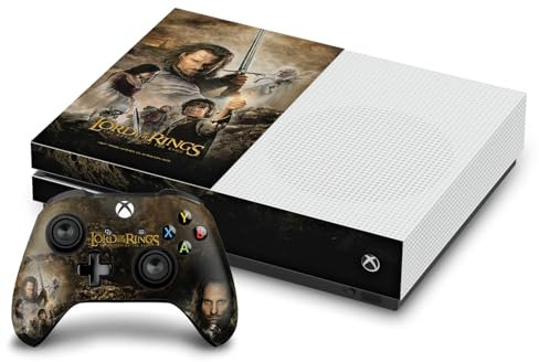 Head Case Designs Offizielle The Lord of The Rings The Return of The King Haupt Darsteller Posters Vinyl Haut Gaming Aufkleber Abziehbild kompatibel mit Xbox One S Console and Controller Bundle