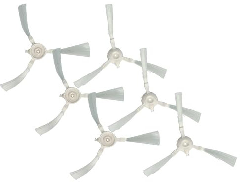 vhbw 6X Cepillo Redondo Compatible con Rowenta Smart Force Essential RR6943WH Robot Aspirador - 6X cepillos Laterales, Set de cepillos
