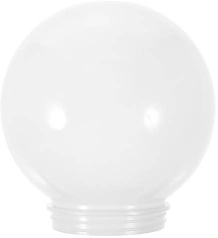 ABOOFAN 150mm Acrylic Globe Lamp Shade, Shatterproof Spherical Light Cover Replacement Outdoor Post Top Globe for Garden, Fits 80mm Base (75mm Opening)