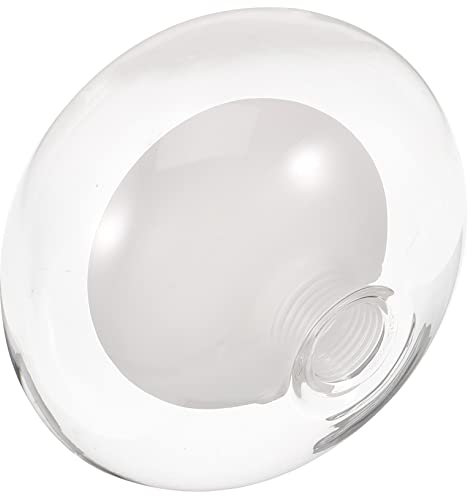 Gadpiparty 2St Lampenschirm Kuppel Schirm aus klarem Glas Pendelleuchte aus Glas Leuchter modern Glasschirme für Pendelleuchten Lichtschatten hängend Erde Die Glühbirne Gewinde Mann