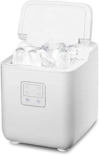 GLETSF Máquina de Hielo de Escritorio, máquina portátil de Cubitos de Hielo pequeños, botón táctil, Totalmente automática, Adecuada para Cocina y Restaurante