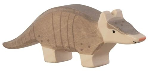 HOLZTIGER Gürteltier: ca. 12 x 2,3 x 4,2 cm, Holz, per Stück