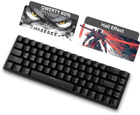 MageGee Clavier Gamer Mecanique | QWERTY MK-Box Clavier 60% Gaming pour pc | USB-C rétroéclairé LED RVB | Hot Swap de Jeu pour PC/Mac/Linux