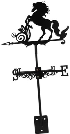 TOYANDONA Veleta de Jardín Caballo para Decoración de Tejado y Patio Indicador de Dirección