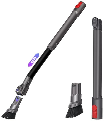 V15 Flexibele Fugendüse für Dyson Outsize V12 Slim V11 V10 V8 V7 Ersatzteil | Gen5detect Lange Flachdüse Staubsauger Zubehör, Ausziehbare Fugenbürste für Ecken, Schwer Erreichbare Spalten