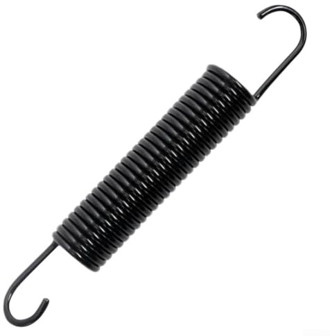158756 Muelle de tensión para cortadoras de césped y tractores, pieza de repuesto de resorte elástico de metal, negro, fácil instalación, para mantenimiento de equipos al aire libre (1CP)
