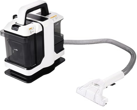 Limpiador de tapicería, 450 W, 14,08 oz/min, limpiador de alfombras, color blanco y negro, para sofá, alfombra, asiento de coche