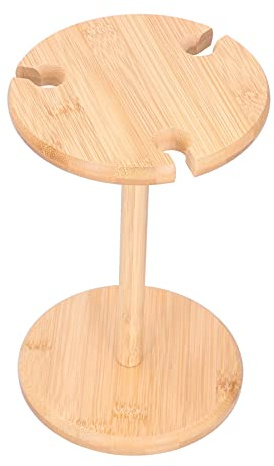Wakects Vinglasställ Vinglashållare 25 X 15,5 X 15,5 Cm Hängande Avloppsställ för Bordsförvaring och Torkning för Hemkök Matsal Vinälskare