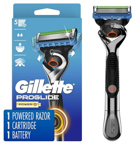 Gillette Fusion5 ProGlide Power Men's Razor, Handle & 1 Blade Refill