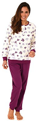 Normann Copenhagen Noble Pijama largo para mujer con puños, también en tallas grandes – 271 201 96 105, arena, 62