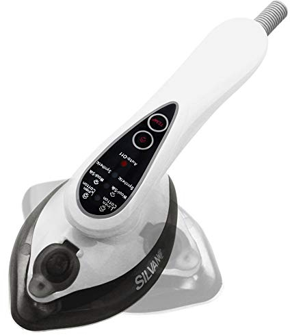 SILVANO Plancha de Vapor | Uso en Vertical | Cabezal Giratorio | Pantalla Digital (Gris)