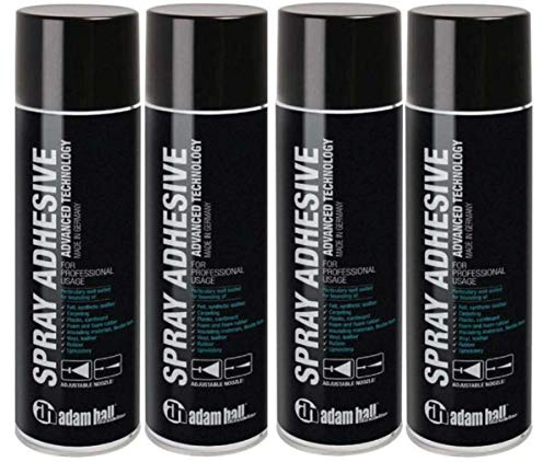 4 Dosen Adam Hall Hardware 01360 - Sprühkleber 500 ml je Dose (4 Dosen)