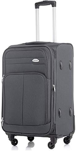 CF XL-Reisekoffer, Trolley mit 4 Doppelrollen, 74 cm - Volumen: 115 Liter, 4,2 kg - XL-Light - Dehnfalte für Extra-Volumen (Anthrazit)