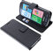 foto-kontor Custodia a Libro Compatibile con Brondi Amico Smartphone + Cover di Colore Nero