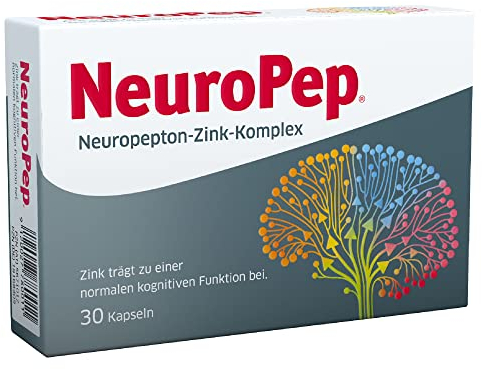 NeuroPep*- Anti-Aging für das Gehirn - unterstützt Konzentration und Gedächtnis - 30 Kapseln